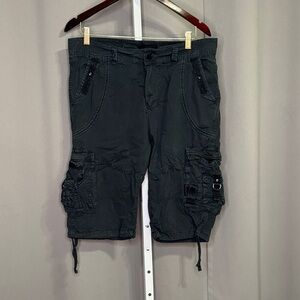 Men's Dark Cargo Shorts Size 34